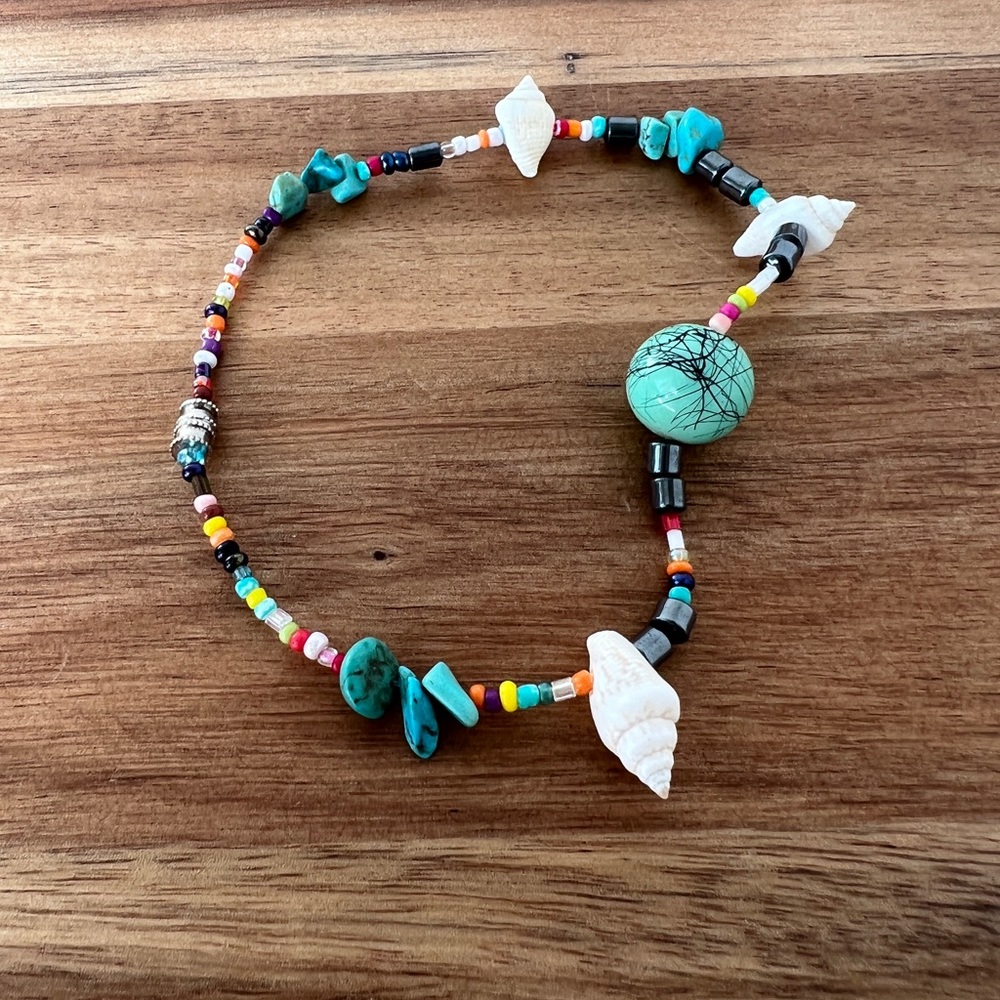 Beachy beaded anklet - Picture 3 of 3